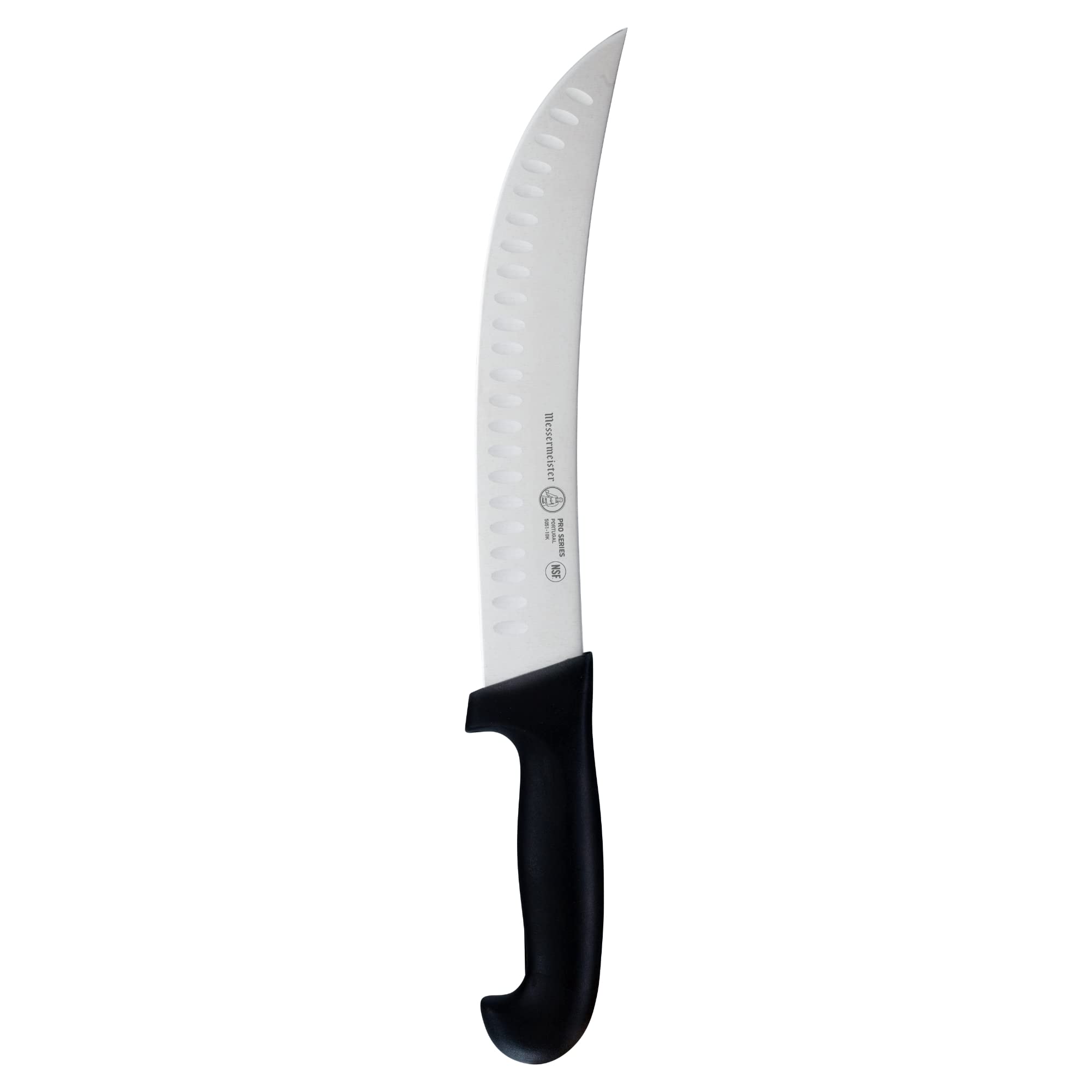 Messermeister Pro Series 10” Kullenschliff Scimitar Knife - Hollow Ground